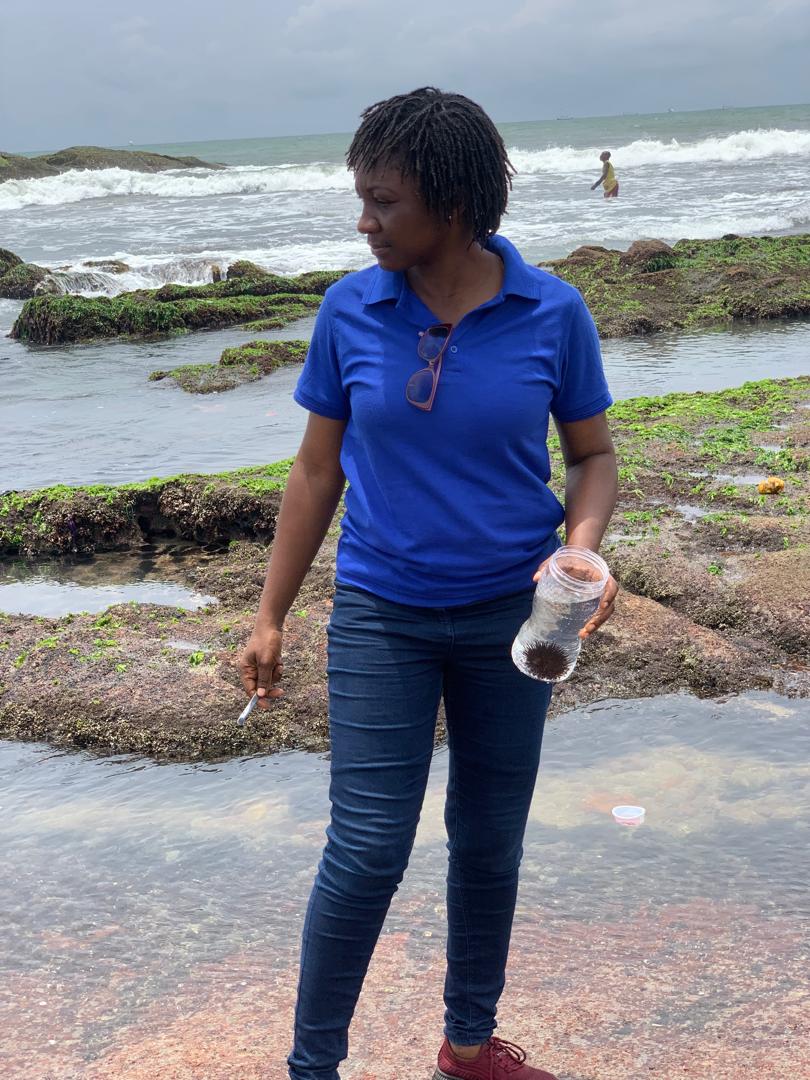 Women scientists conducting coastal fieldwork